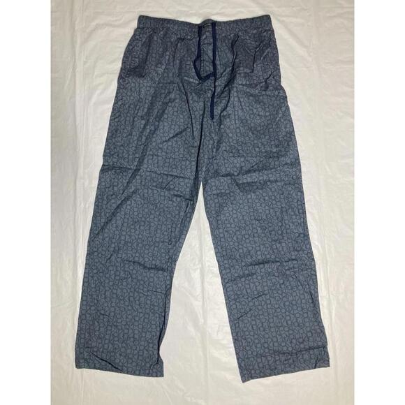 Men’s Size Large Calvin Klein Cotton Pajama Lounge Sleep Pants Blue CK Logo - Picture 1 of 7